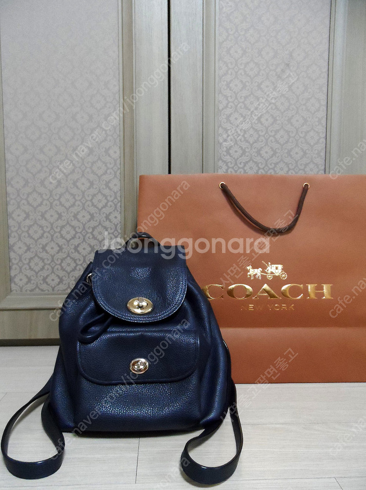 COACH 코치 가방 백팩 (네이비) (보증서/더스트백...--1