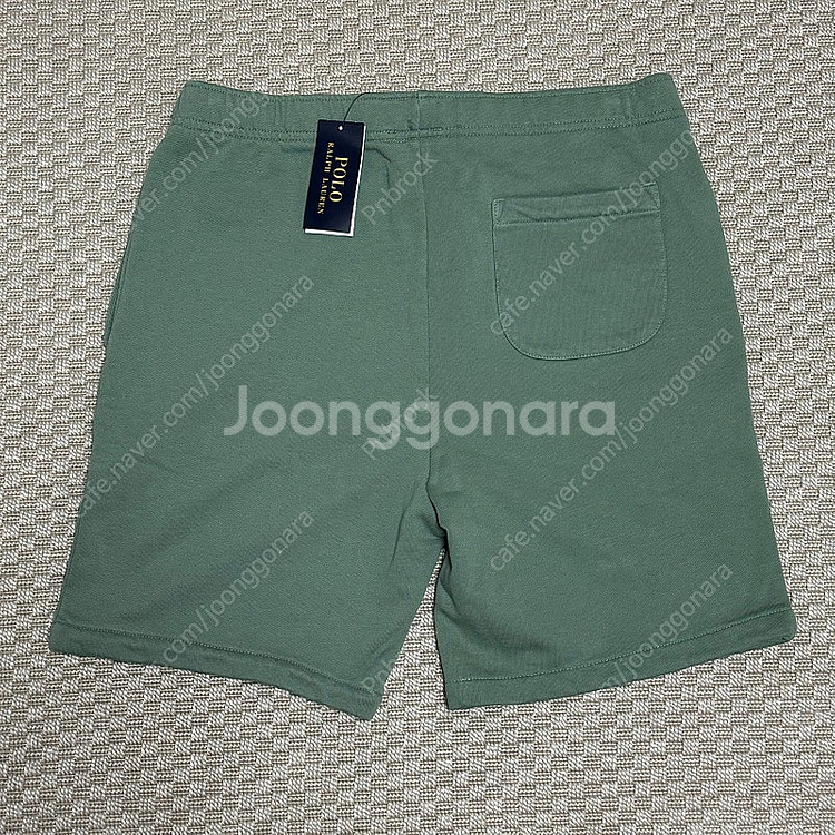 (M) 폴로 랄프로렌 포니 로고 반바지 그린--4