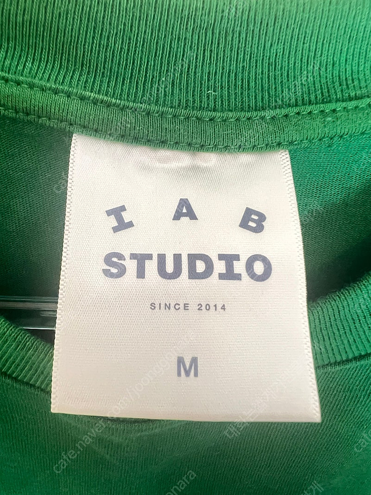 아이앱 스튜디오 티셔츠 그린 M사이즈--2