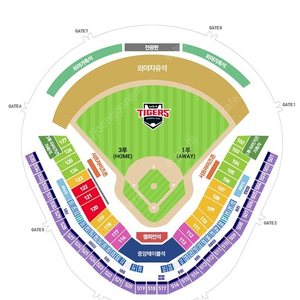 7월 22일 23일 24일 화수목 광주 챔필 LG VS 기아 챔피언석 중앙테이블석 메디힐테이블석 판매