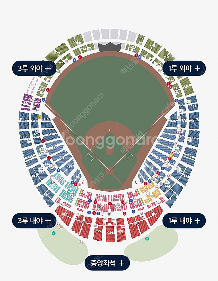 [3루원정메인응원석/3루테이블석] 7월 25일 26일 27일 롯데자이언츠 기아타이거즈 롯데 기아 사직야구장 프로야구--0