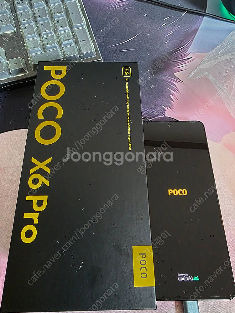 샤오미 포코x6 pro 12g/ 512g검정색 팝니다--1