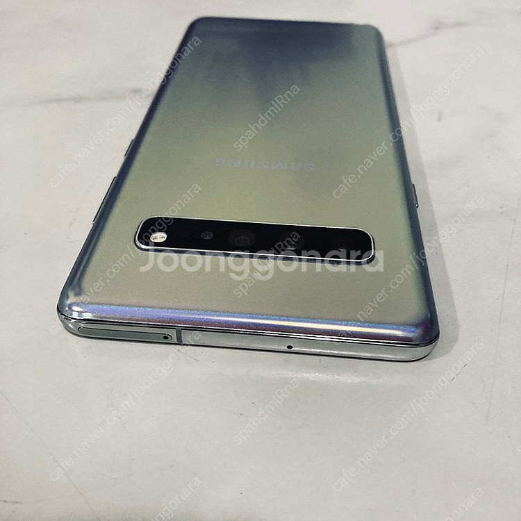 갤럭시 S10 5G 크라운실버 256기가 무잔상 매우깔...--3