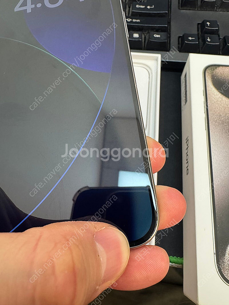 아이폰15프로맥스 네츄럴티타늄 256GB 상태좋은 중고...--8