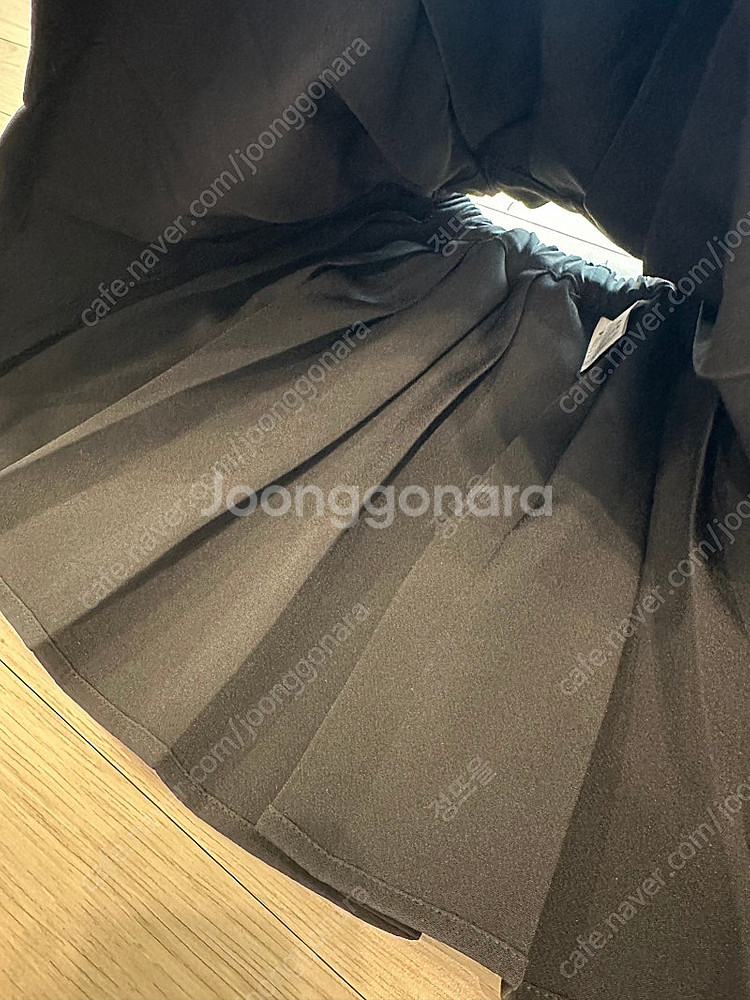 아워 플리츠 주름 여아 치마 스커트 블랙 JS 보세 9...--2