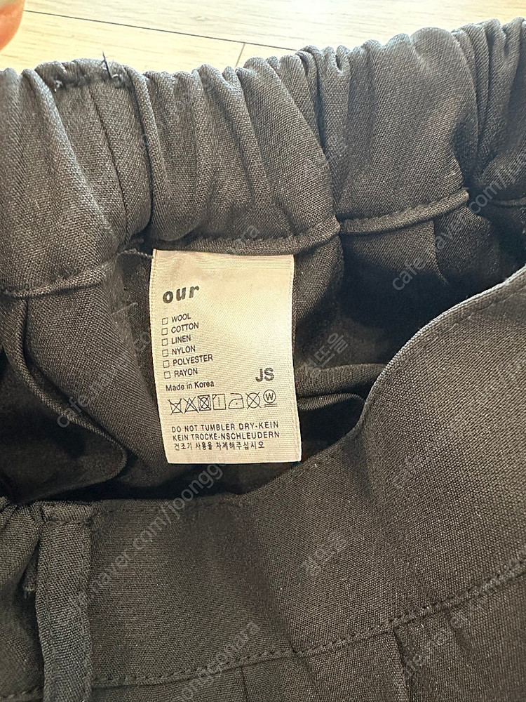 아워 플리츠 주름 여아 치마 스커트 블랙 JS 보세 9-10세--3