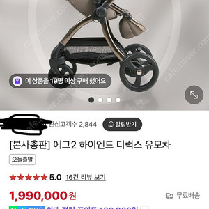 에그2 디럭스 유모차(페더)