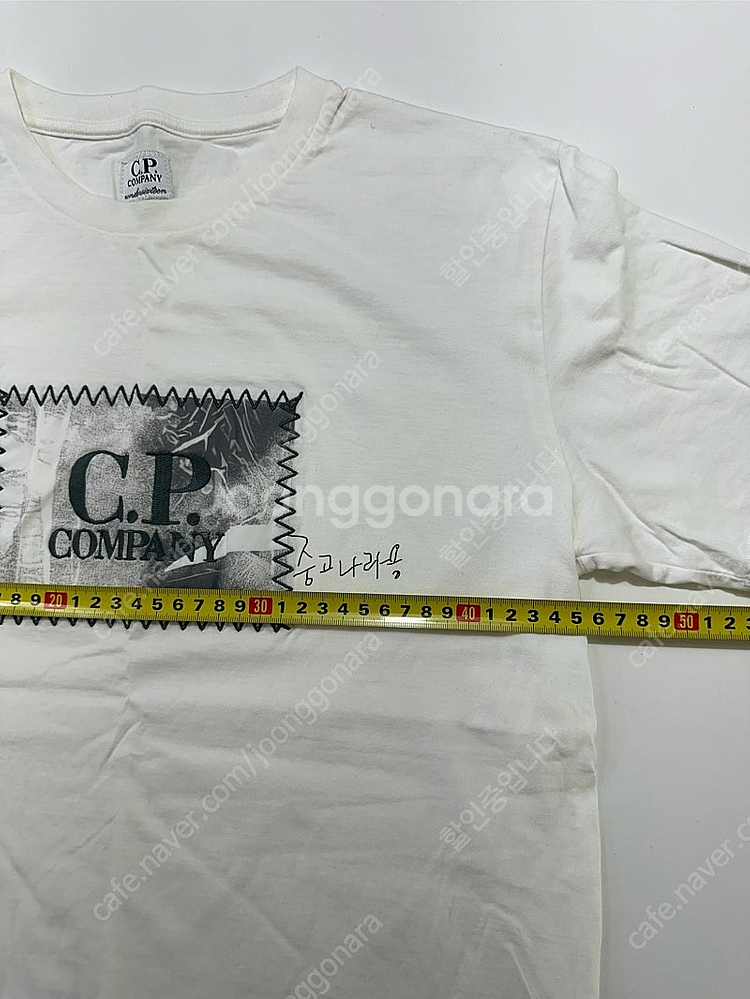 CP company 키즈 반팔 아이보리 14Y--3