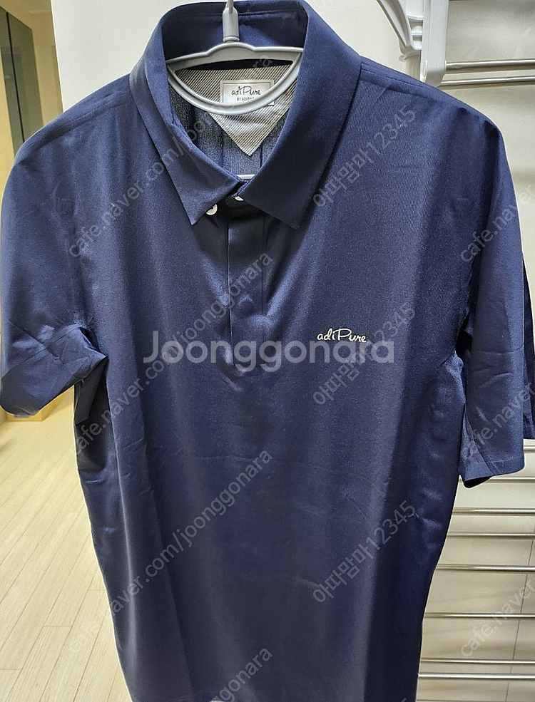 [급처분/40,000원] [아디다스 골프] 아디퓨어 SS POLO 티셔츠 네이비 슬림핏 95--0