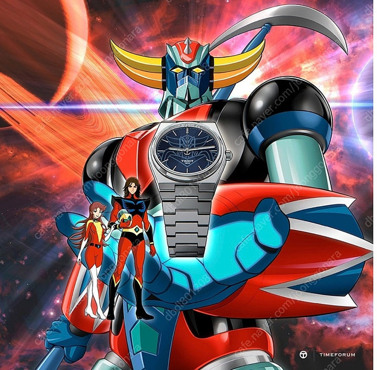 티쏘 PRX UFO 로봇 그랜다이저 파워 매틱 80 40MM 새상품--1