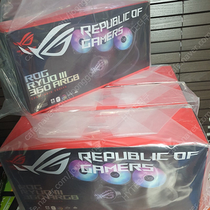 ROG RYUO III 360 ARGB(류오3)블랙, HYTE THICC Q60, 프랙탈 셀슈스플러스 280 미개봉신품