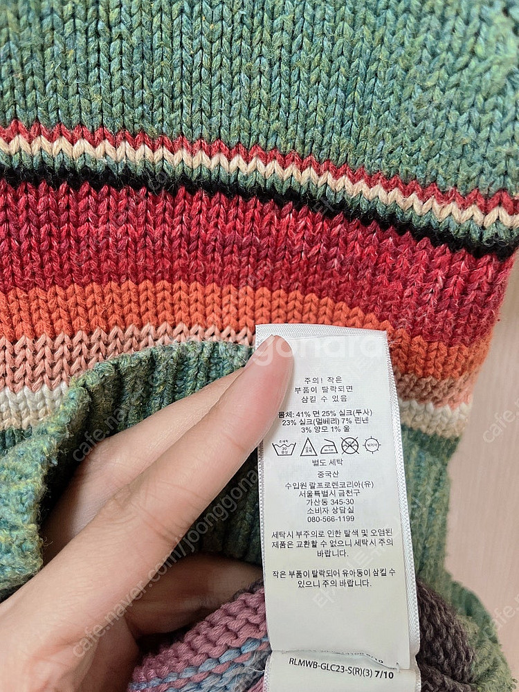 (아이린착용)폴로 랄프로렌 우먼 숏 슬리브 실크 울 케...--9
