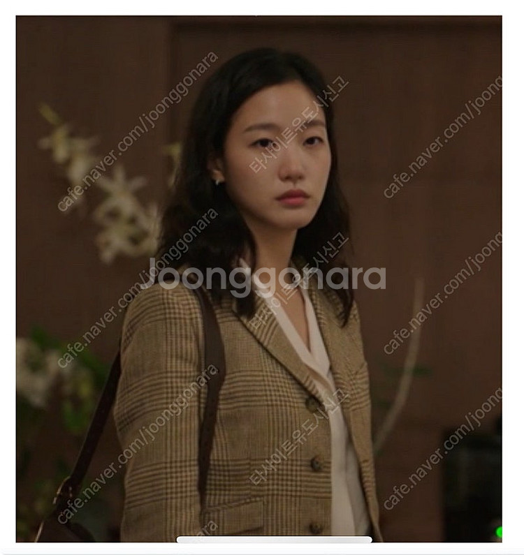 폴로 랄프로렌 여성 린넨 하운드투스 트위드 자켓 블레이...--2
