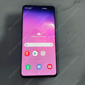 갤럭시 S10플러스+ 블랙 512기가 무잔상 매우깔끔한기기 13만원 판매합니다!