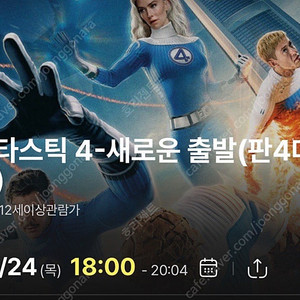 판타스틱4 영등포 7/24 판4데이 18:00 2연석 양도