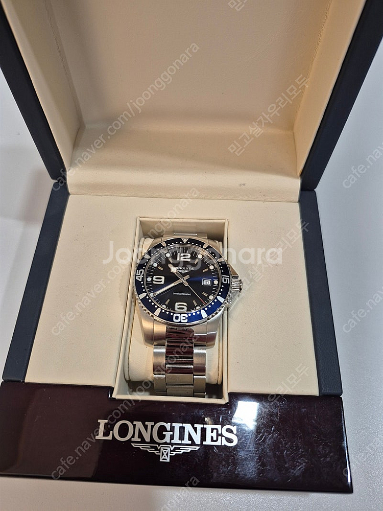 론진 하이드로 콘퀘스트 쿼츠 41mm 판매--0