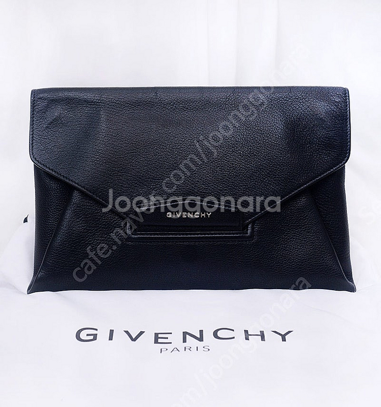 지방시 (GIVENCHY) 안티고나 엔벨로프 블랙 미디...--0