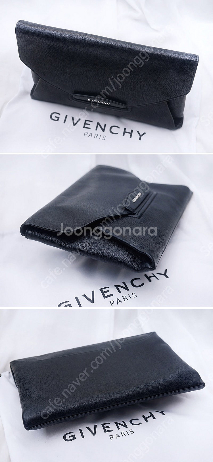지방시 (GIVENCHY) 안티고나 엔벨로프 블랙 미디...--3