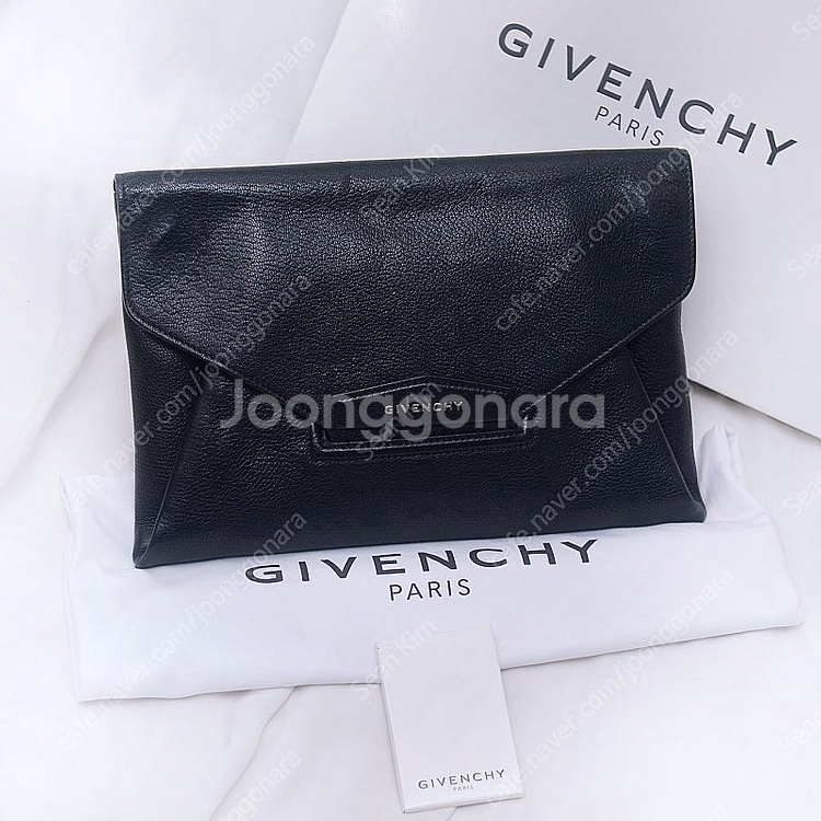 지방시 (GIVENCHY) 안티고나 엔벨로프 블랙 미디...--8