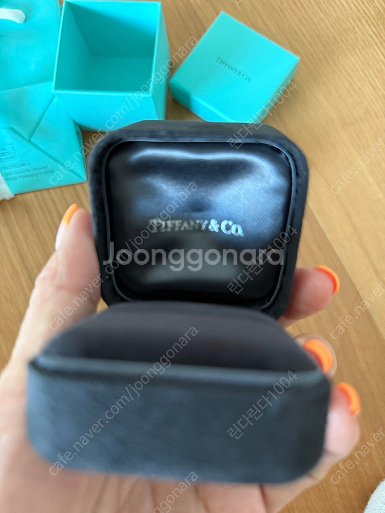 정품 티파니 반지 케이스--1