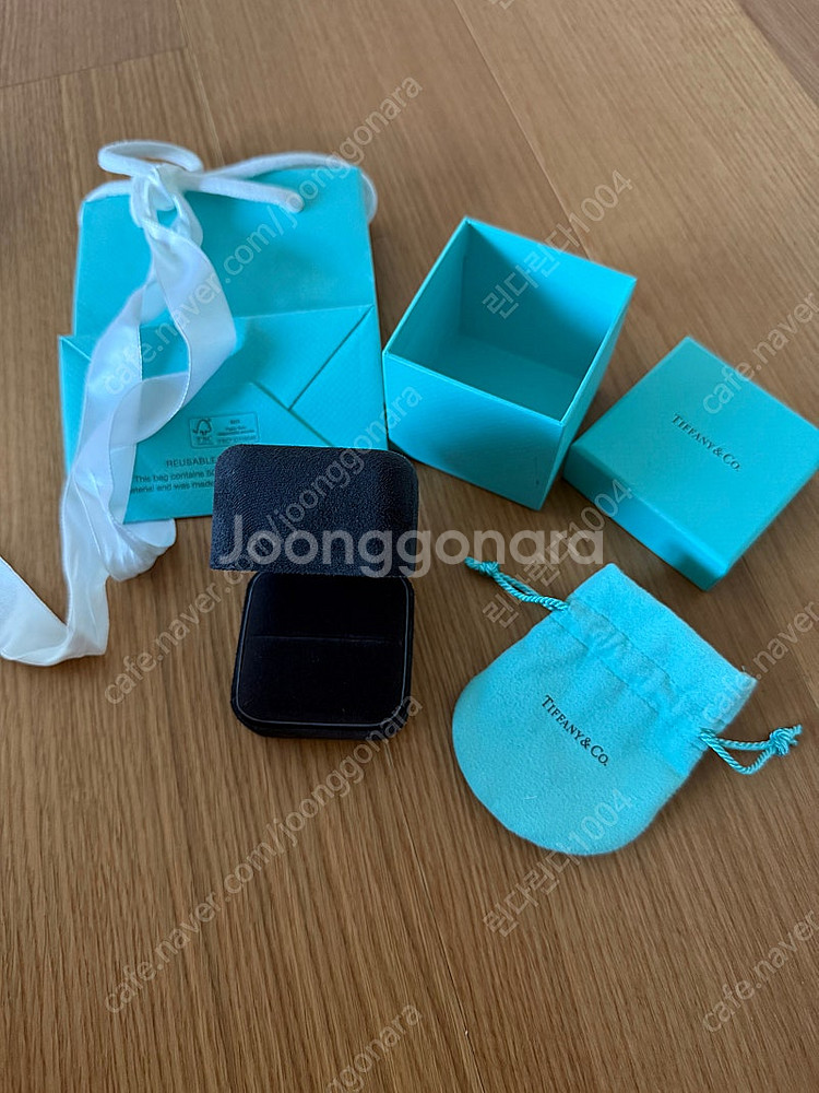 정품 티파니 반지 케이스--2