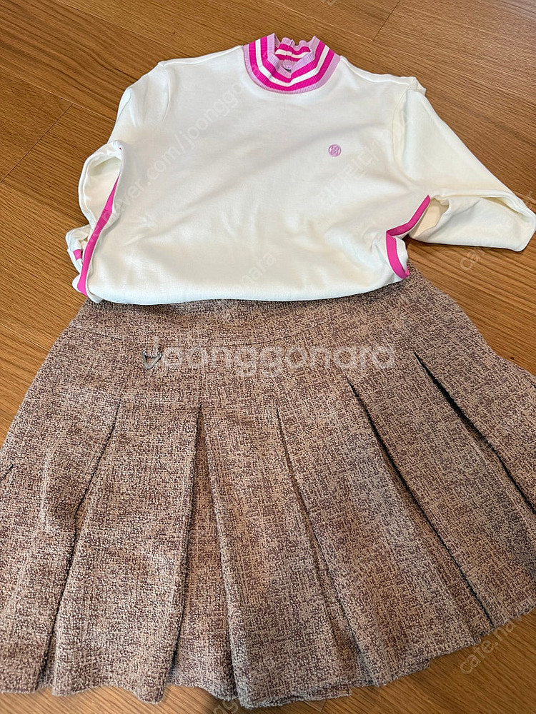 정품 사우스케이프 트위드 스커트--2