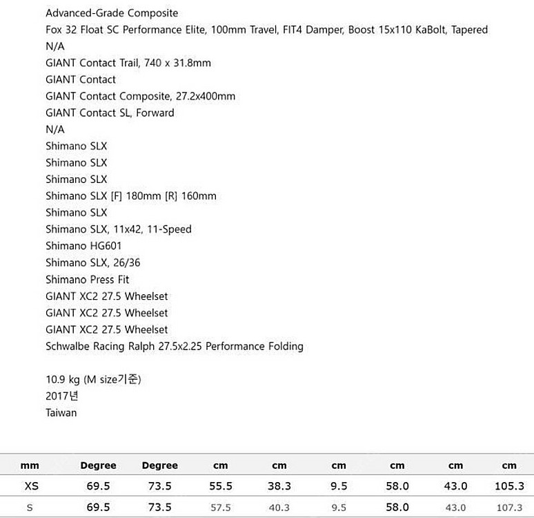 2017 자이언트 XTC ADVANCED 2 27.5인...--5