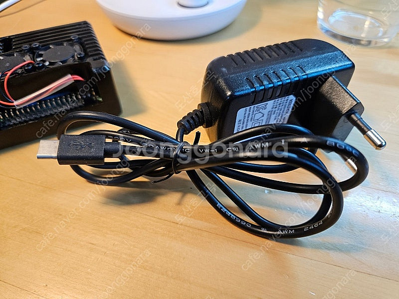 라즈베리파이 4B 4GB+케이스+어댑터--3
