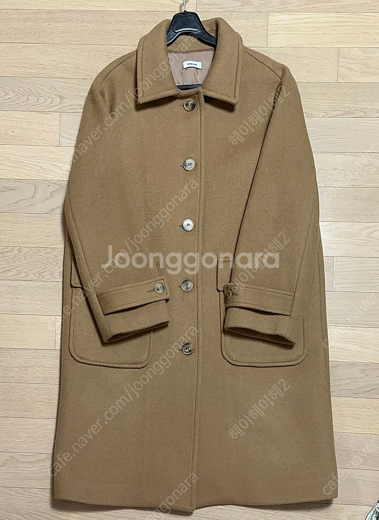 위드윤 made 울 90% 버터코트(카멜 브라운)--4