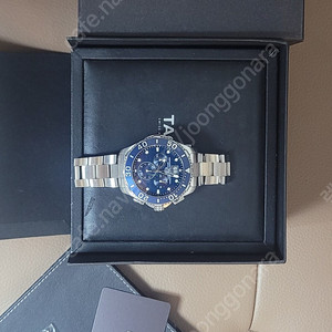테그호이어 아쿠아레이서 청판43mm 쿼츠 크로노 정품 판매.