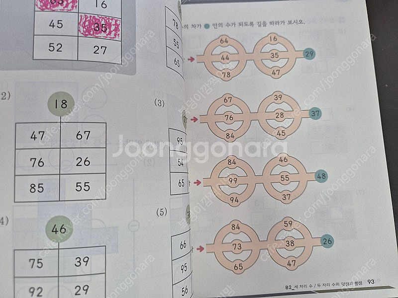 미사용 새상품 상위권연산 B 4권 일괄 (택포)--4