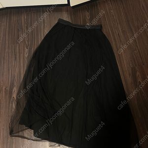 소에 soeh 심플 튤스커트 블랙 36