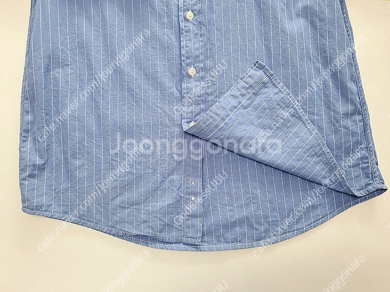 폴로 랄프로렌 남성 블루 스트라이프 긴팔셔츠 (M/M)--3