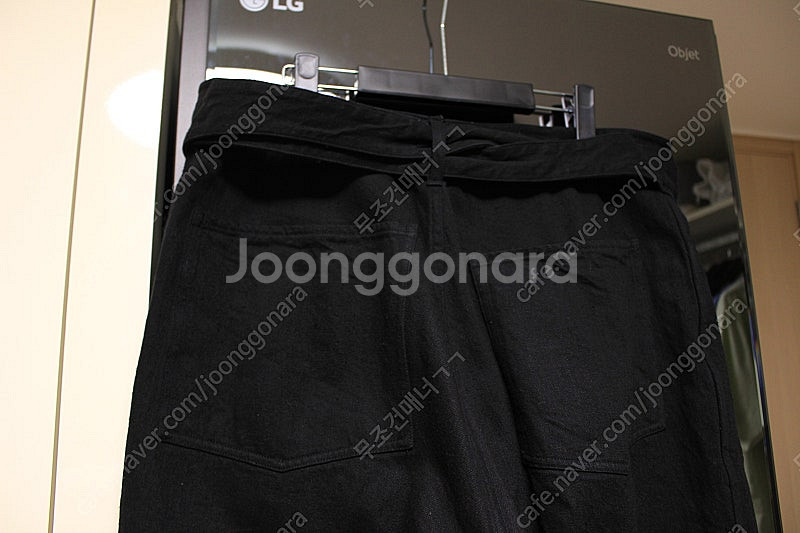 코모리 25ss 오버핏 블랙 데님 팬츠 4사이즈 판매합...--3