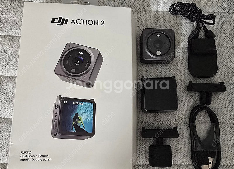 DJI action2 듀얼스크린콤보 및 정품 매크로렌즈--1