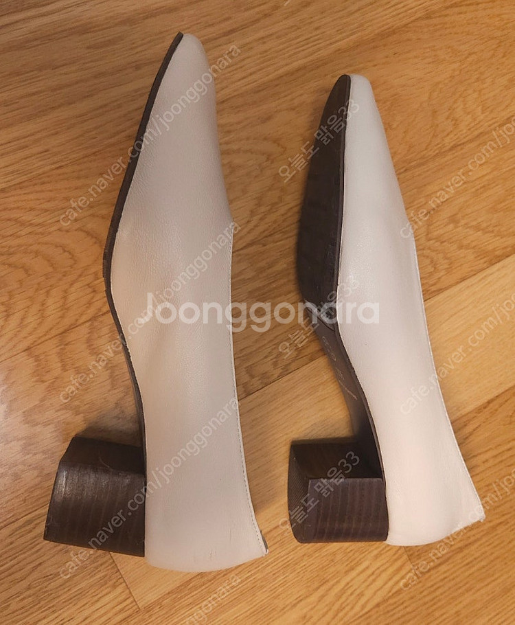 (택포) 양가죽 미들힐 스퀘어 펌프스 힐 (5cm,23...--7