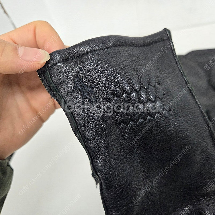 폴로 랄프로렌 매장판 신품급 사슴 가죽 남성 장갑 블랙...--6