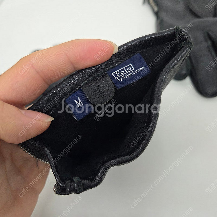 폴로 랄프로렌 매장판 신품급 사슴 가죽 남성 장갑 블랙...--7