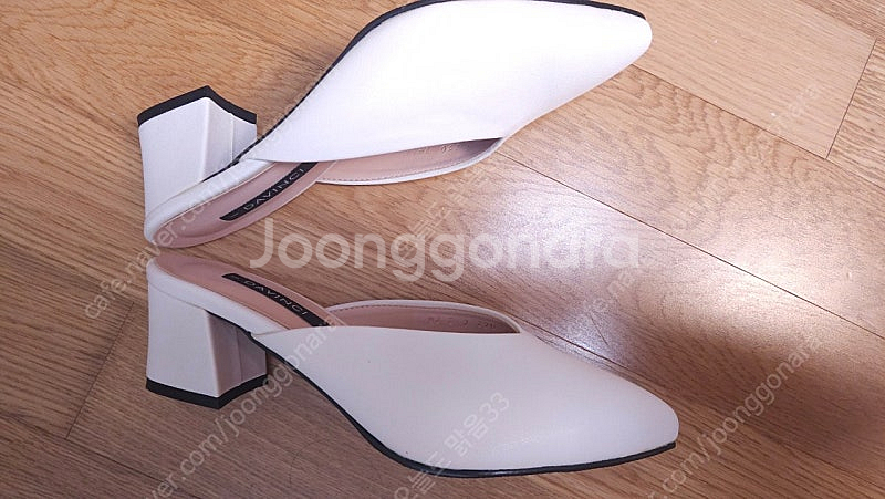 (택포) v컷 뮬 슈즈(245, 아이보리)--3