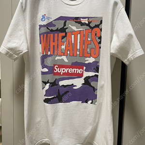 [크림구매, Made in USA] SUPREME WHEATIES TEE, 슈프림 위티스 티셔츠, 화이트 컬러, M사이즈
