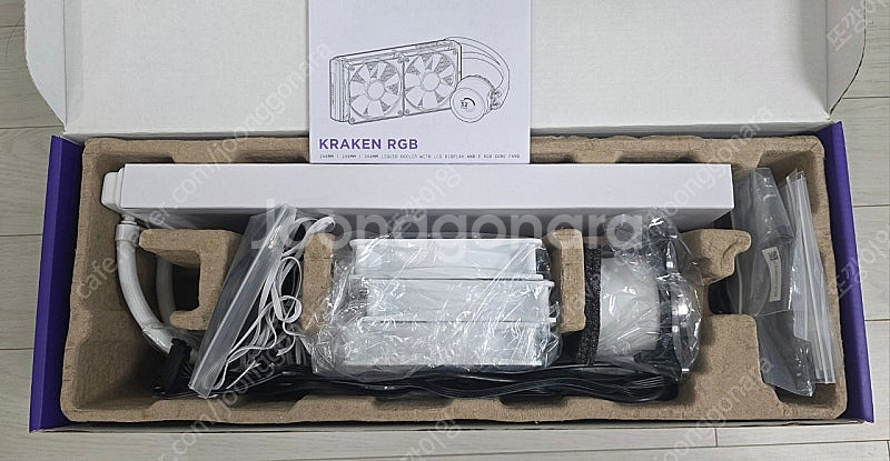 NZXT KRAKEN 360 RGB WHITE 팝니다.--1