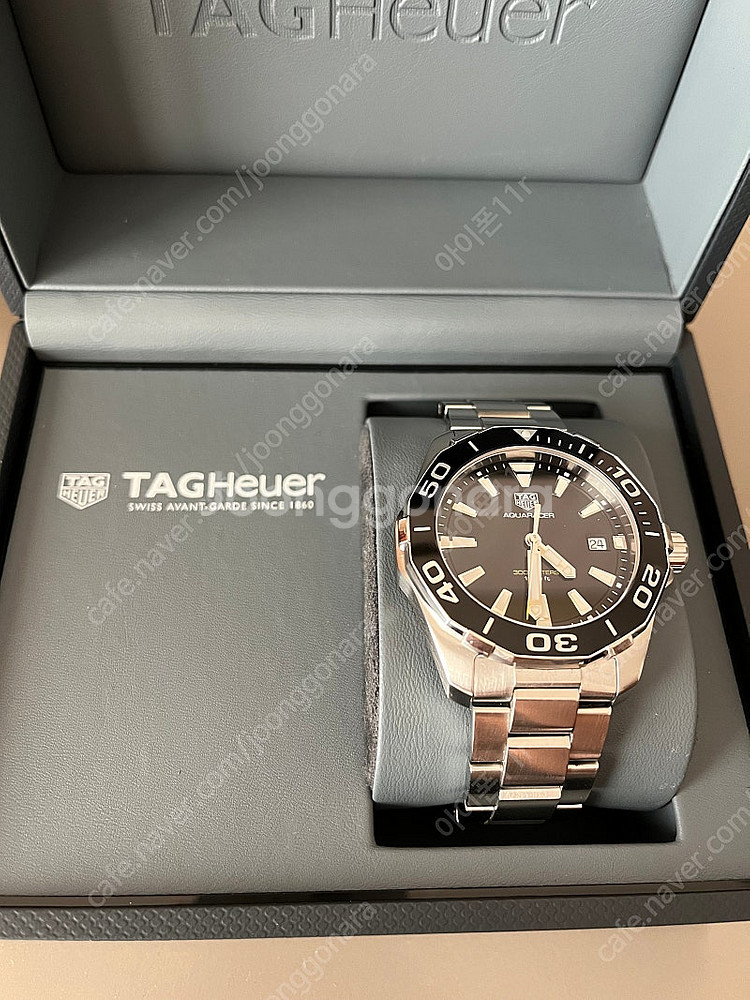 태그호이어 아쿠아레이서 검판 41mm 쿼츠 판매--0