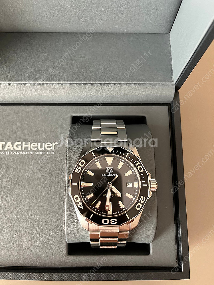 태그호이어 아쿠아레이서 검판 41mm 쿼츠 판매--2