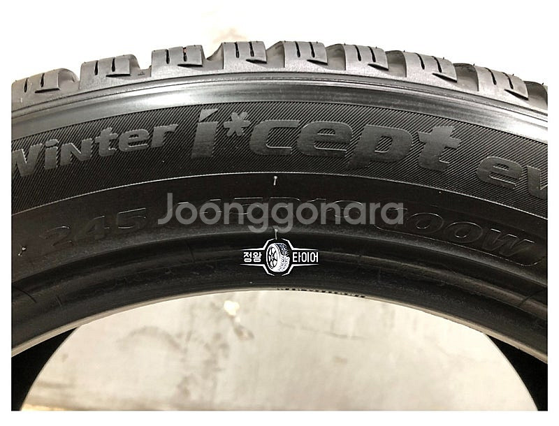 중고타이어 한국타이어 윈터아이셉트에보3 245/45R1...--4