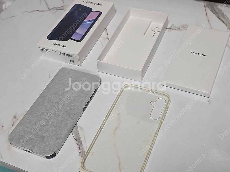 갤럭시 A15 블루블랙 128GB 판매합니다 (선택약정할인 가능/거의 새것/미사용_의무통화 외)--3