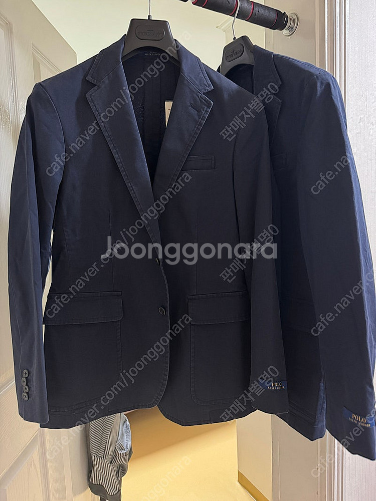 폴로 랄프로렌 언컨스트럭티드 치노 블레이저 자켓 잉크 ...--0