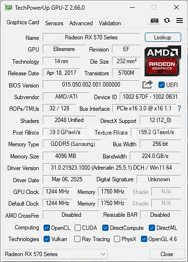 라데온 RX 570 4GB 그래픽카드 판매--4