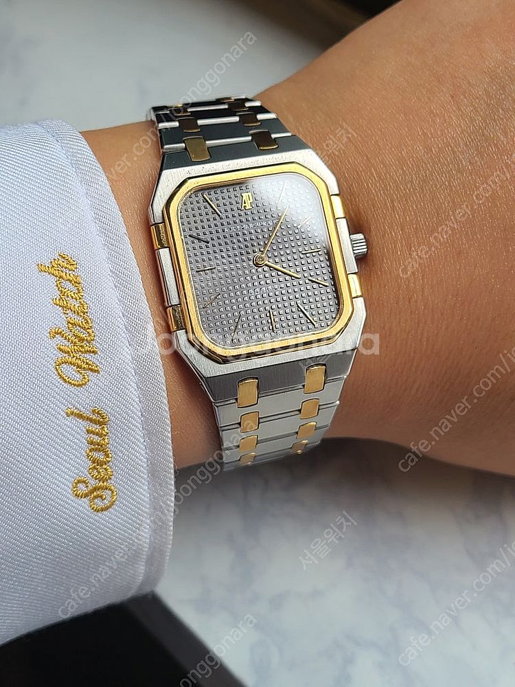 [정품] 오데마피게 스퀘어 로얄오크 점보 차콜 그레이 다이얼 콤비 소장품 (Audemars Piguet Square...--0