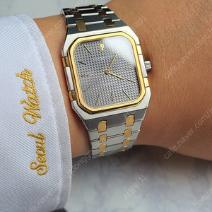 [정품] 오데마피게 스퀘어 로얄오크 점보 차콜 그레이 다이얼 콤비 소장품 (Audemars Piguet Square Jumbo)