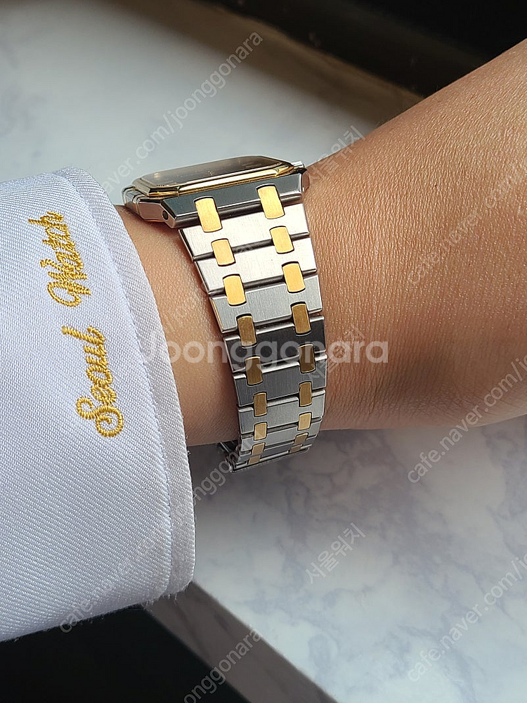 [정품] 오데마피게 스퀘어 로얄오크 점보 차콜 그레이 다이얼 콤비 소장품 (Audemars Piguet Square...--4